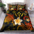 Kosrae Polynesian Bedding Set - Lauhala Turtle Plumeria Tropical Black - Polynesian Pride