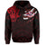 Hawaiian Kanaka Hoodie Heart Tattoo Red - Polynesian Pride