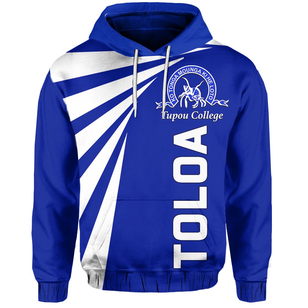 Tupou College Toloa Hoodie Tornado Version Unisex Blue - Polynesian Pride