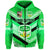 Papua New Guinea Kimbe Cutters Zip Hoodie Rugby Green LT8 - Polynesian Pride