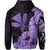 Hawaii Turtle Hoodie Polynesian Hibiscus Art Ver 2.0 Violet - Polynesian Pride