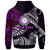 Hawaii Custom Polynesian Hoodie Niihau High and Elementary School Turtles Maroon Hawaii Pattern LT10 - Polynesian Pride