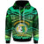 Tonga Custom Hoodie Liahona High Shool with Tonga Patterns with Green Effect LT10 Green - Polynesian Pride