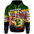 Hawaii Custom Hoodie Hana High & Intermediate School Dragon Polynesian Pattern LT10 Green - Polynesian Pride