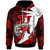 Hawaii Polynesian Hoodie Admiral Arthur W. Radford High School Tribal Pattern LT10 Red - Polynesian Pride