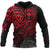 Polynesian Hawaii (Kanaka Maoli) Hoodie Red Turtle Hibiscus Flowing Unisex RED - Polynesian Pride