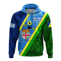 Vanuatu Malampa Fiji Day Hoodie Combine Flag Design LT4 - Polynesian Pride