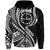 Mangaia Cook Islands Hoodie Black Polynesian Wave Style LT9 Zip Hoodie Black - Polynesian Pride