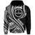 Custom Mangaia Cook Islands Hoodie Black Polynesian Wave Style LT9 Hoodie Black - Polynesian Pride