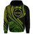 Mangaia Cook Islands Hoodie Green Polynesian Wave Style LT9 Hoodie Green - Polynesian Pride