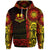 Custom Marquesas Islands Hoodie Marquesan Tattoo Unique Style Gradient Red LT8 - Polynesian Pride