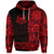 Custom Marquesas Islands Hoodie Marquesan Tattoo Unique Style Red LT8 - Polynesian Pride