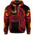 Custom Marquesas Islands Hoodie Marquesan Tattoo Original Style Red LT8 - Polynesian Pride