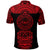 Marquesas Islands Polo Shirt Marquesan Tattoo Simplified Version Red LT8 - Polynesian Pride