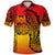 Marquesas Islands Polo Shirt Marquesan Tattoo Original Style Gradient Red LT8 - Polynesian Pride