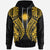 Marshall Islands Hoodie Polynesian Lion Head Gold Style Unisex Gold - Polynesian Pride