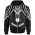 Marshall Islands Zip up Hoodie Polynesian Armor Style Black Unisex Black - Polynesian Pride