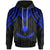 Marshall Islands Hoodie Polynesian Armor Style Blue Unisex Blue - Polynesian Pride