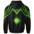 Marshall Islands Hoodie Polynesian Armor Style Green - Polynesian Pride