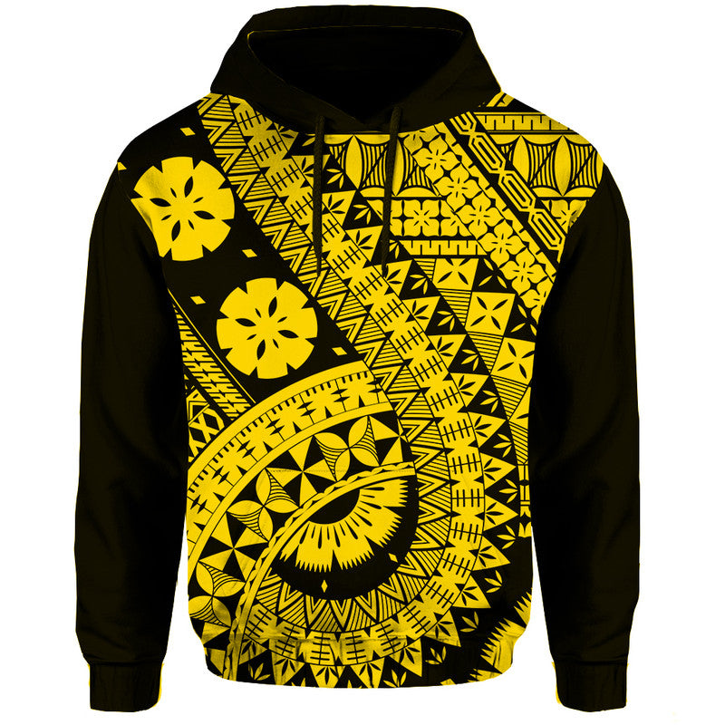 Polynesian Masi Kesa Gold Style Hoodie LT9 Pullover Hoodie Gold - Polynesian Pride