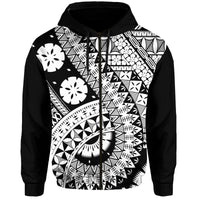 Polynesian Masi Kesa Black Style Hoodie LT9 - Polynesian Pride