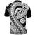 Polynesian Masi Kesa Black Style Polo Shirt LT9 - Polynesian Pride