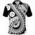 Polynesian Masi Kesa Black Style Polo Shirt LT9 Black - Polynesian Pride