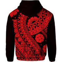Polynesian Masi Kesa Red Style Hoodie LT9 - Polynesian Pride