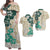 Polynesian Masi Tapa Green Hibiscus Dress and Hawaiian Shirt LT9 Black - Polynesian Pride