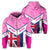 Hawaii Flag Maui Hoodie Zip Mit Style Unisex Pink - Polynesian Pride