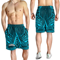 Samoa Ula Nifo Tribal Short Men Blue Style LT6 - Polynesian Pride