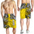 Niue Uga Men Shorts Tribal Patterns Yellow Style LT6 - Polynesian Pride