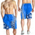 Hawaiian King Kamehameha Men Shorts Vibe Blue Style LT6 - Polynesian Pride