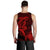 (Custom Personalised) Hawaii Men Tank Top Shark and Turtle Mix Kakau Red LT9 - Polynesian Pride