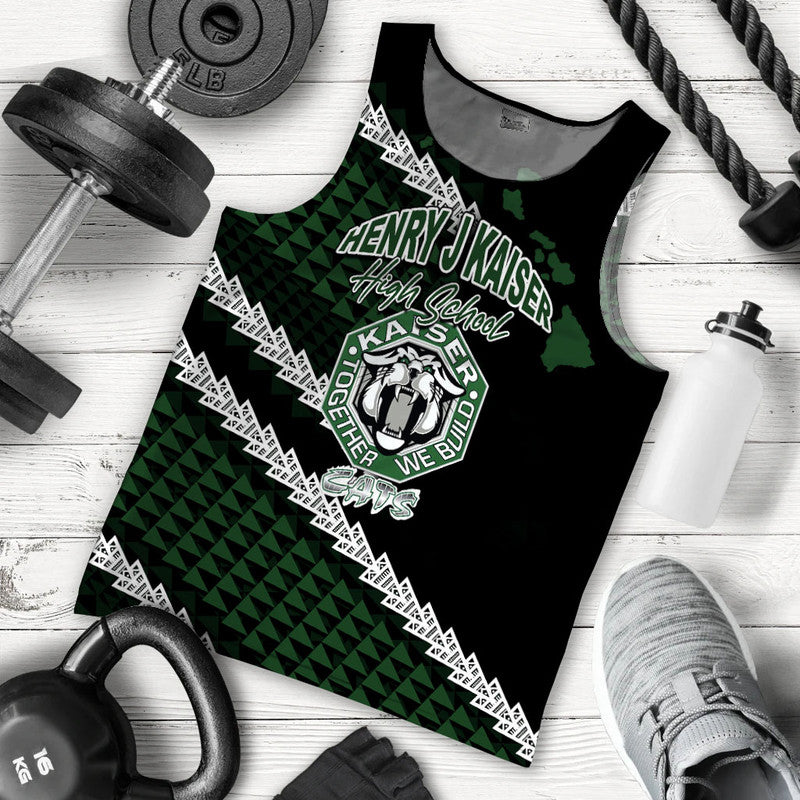 Henry J Kaiser High School Hawaii Men Tank Top LT6 Green - Polynesian Pride