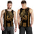 Kakau Hawaiian Polynesian Men Tank Top Gold LT6 - Polynesian Pride