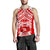 (Custom Text And Number) Tonga Rugby Sevens Men Tank Top Coat of Arms Tribal Polynesian Pattern LT9 Red - Polynesian Pride