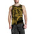 Hawaii Men Tank Top Shark and Turtle Mix Kakau Gold LT9 Gold - Polynesian Pride