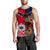 Australia Aboriginal and Samoa Polynesian Men Tank Top Boomerang LT9 Red - Polynesian Pride