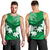 Personalised Fiji Day Men Tank Top Flying Fijians Masi Kesa Style - Green LT7 - Polynesian Pride