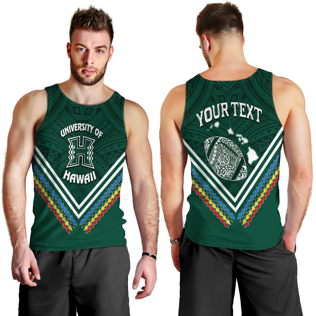 Personalised Hawaii Rainbow Warriors Men Tank Top Simple Style LT7 - Polynesian Pride