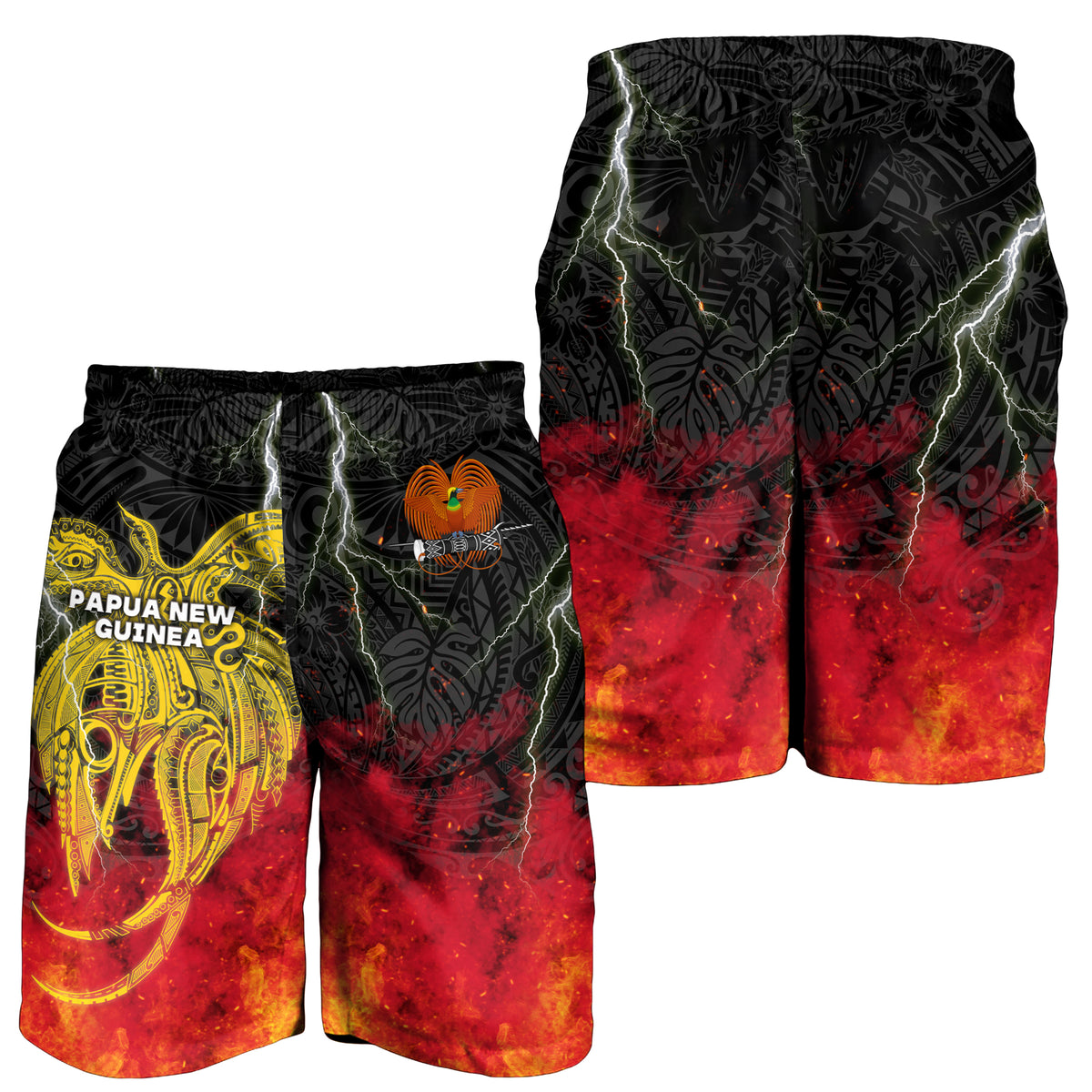 Papua New Guinea Men's Shorts Independence Day Special Style LT16 - Polynesian Pride