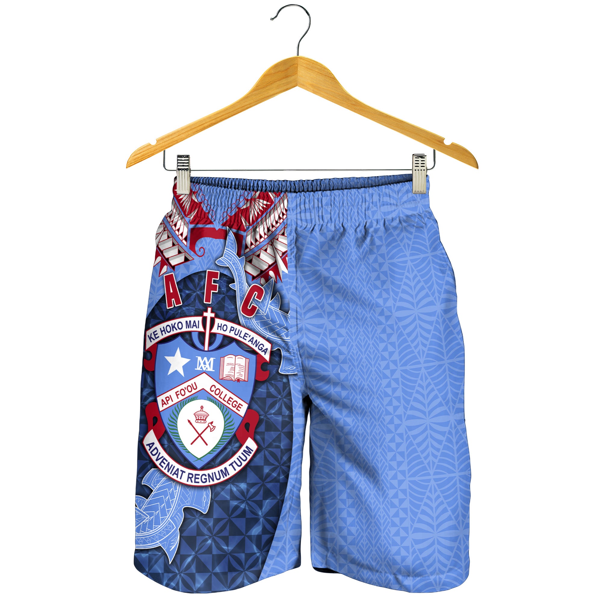 (Custom Personalised) Tonga Apifo'ou College Men's Short Special Style LT16 Blue - Polynesian Pride