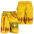 Tonga Vava'u High School Men Short Simple Style - Yellow LT8 Yellow - Polynesian Pride