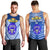 (Custom Personalised) Mate Ma'a Tonga Men Tank Top Leimatu'a Bulls Creative Style - Blue NO.1, Custom Text And Number LT8 Blue - Polynesian Pride