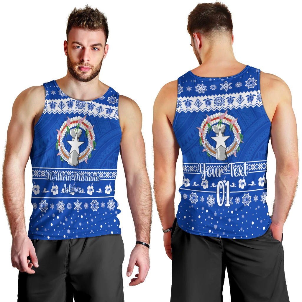 (Custom Personalised) Northern Mariana Islands Christmas Men Tank Top Simple Style LT8 - Polynesian Pride