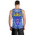 Mate Ma'a Tonga Men Tank Top Leimatu'a Bulls Creative Style - Blue NO.1 LT8 - Polynesian Pride