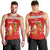 Hawaii Christmas Men Tank Top Santa Claus Surfing Simple Style - Red LT8 - Polynesian Pride