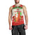 (Custom Personalised) Hawaii Christmas Men Tank Top Santa Claus Surfing Simple Style - Beige Red LT8 - Polynesian Pride