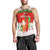 Hawaii Christmas Men Tank Top Santa Claus Surfing Simple Style - White LT8 - Polynesian Pride